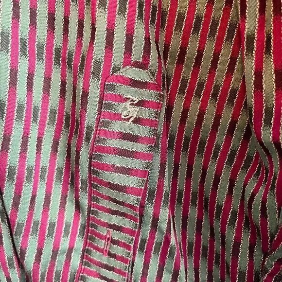 Robert Graham Long Sleeve Mens Button Down Size 3xl Green and Red - Picture 6 of 6